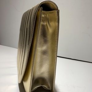 Stuart Weitzman Gold Clutch Evening bag